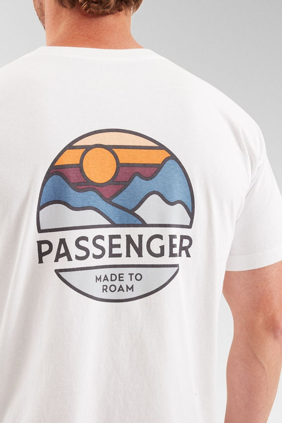 Passenger Mens Laidback Recycled Cotton Relaxed T-Shirt White
