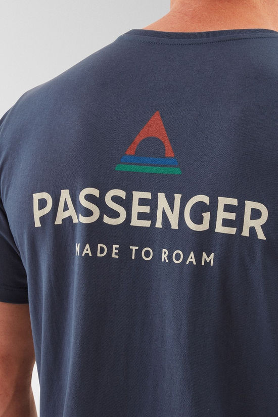 Passenger Mens Passenger Recycled Cotton T-Shirt Rich Navy