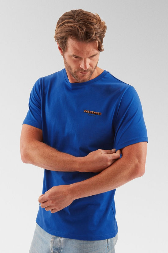 Passenger Mens Outdoor Gear Organic Cotton T-Shirt Azure Blue