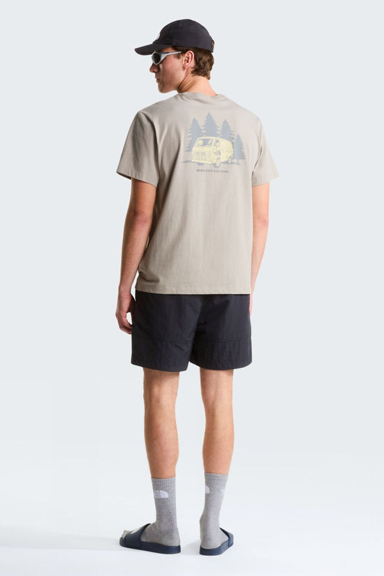 The North Face Mens Van Life Relaxed Grap T-Shirt Stone Slab