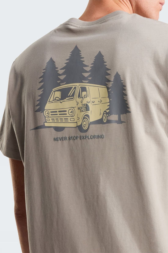 The North Face Mens Van Life Relaxed Grap T-Shirt Stone Slab