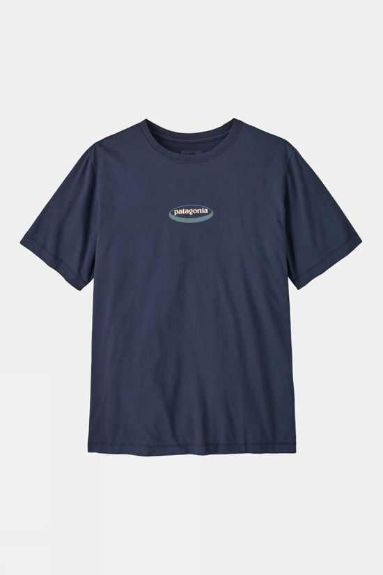 Patagonia Mens '95 Oval Logo T-Shirt New Navy: Kaleido