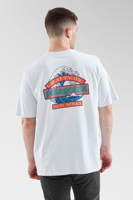 Patagonia Mens Great Waves Responsibili- T-Shirt White