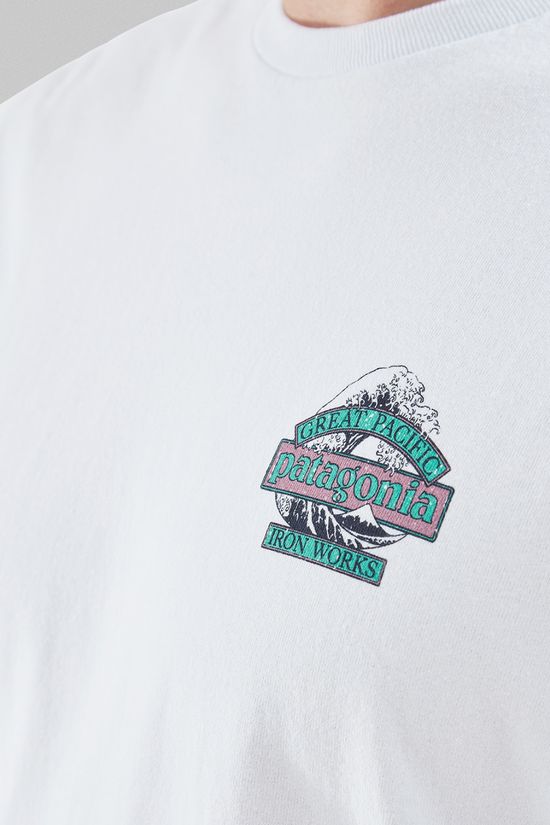 Patagonia Mens Great Waves Responsibili- T-Shirt White