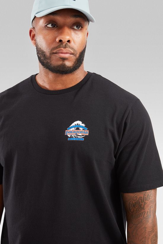 Patagonia Mens Great Waves Responsibili- T-Shirt Black