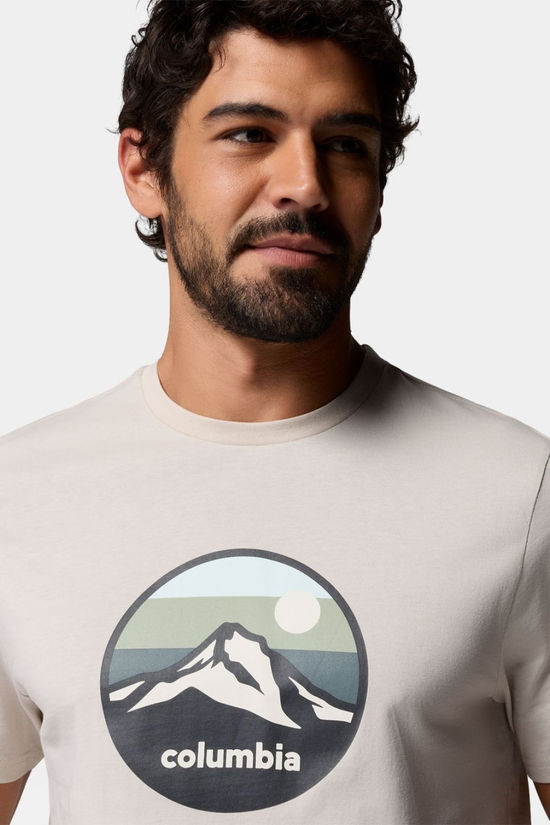 Columbia Mens CSC Seasonal Graphic T-Shirt Dark Stone, Retro Scoped