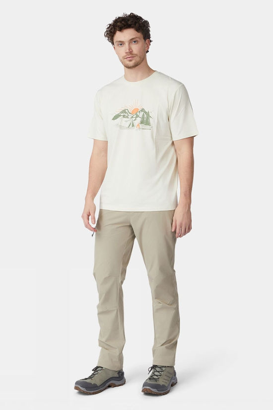 Ayacucho Mens Sunset Camp T-Shirt Ecru