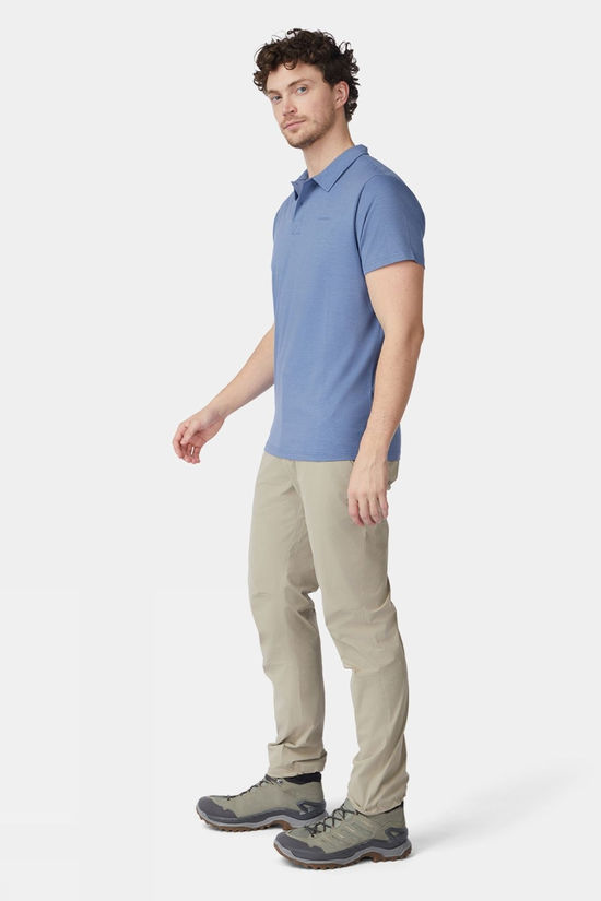 Ayacucho Mens Kibira Polo Shirt Moonlight Blue