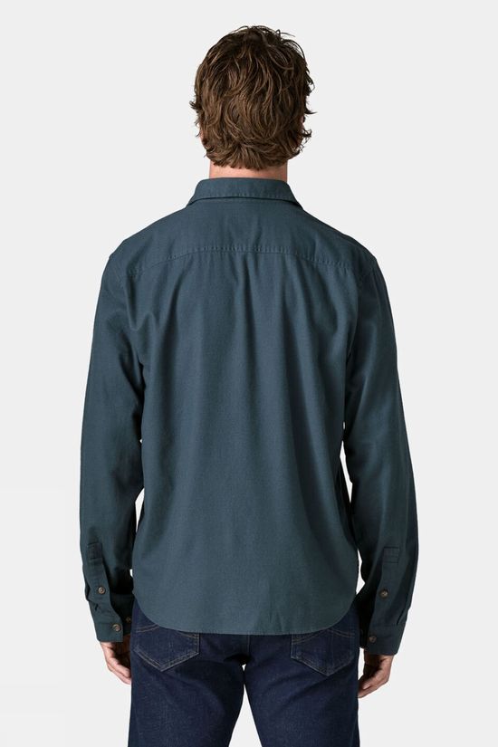 Patagonia Mens Lightweight Fjord Flannel Long Sleeved Shirt Summit Blue