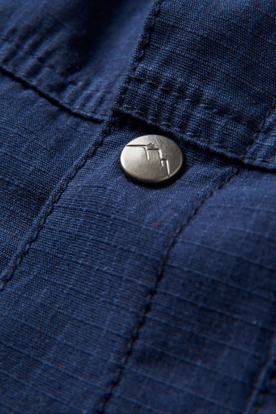 Passenger Mens Way Flannel Lined Shirt Rich Navy