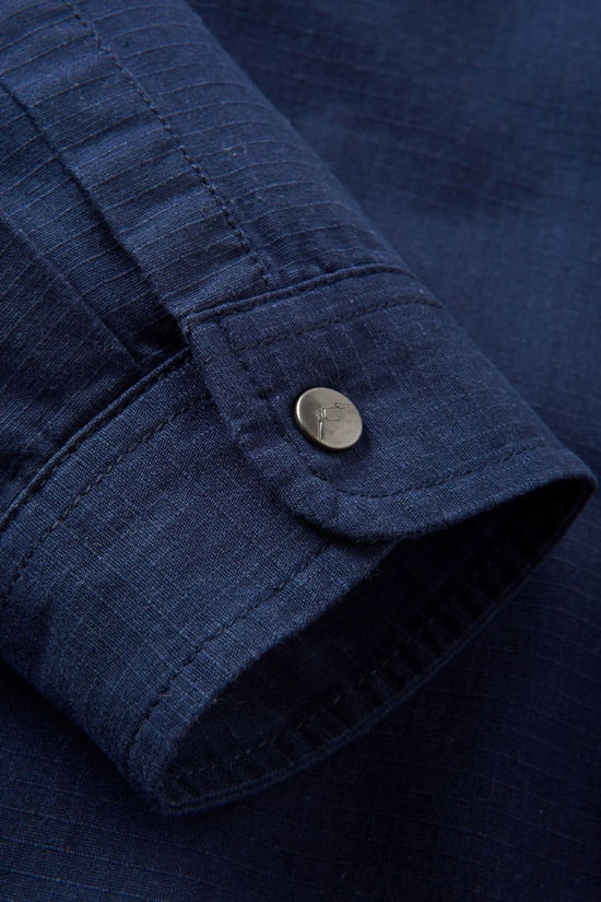 Passenger Mens Way Flannel Lined Shirt Rich Navy