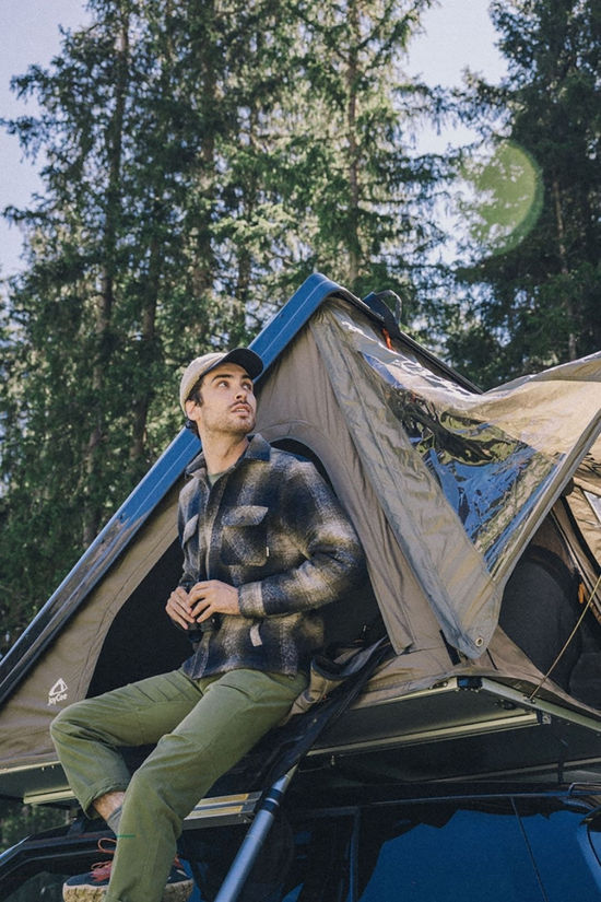 Ayacucho Mens Hinton Overshirt Kalamata Check