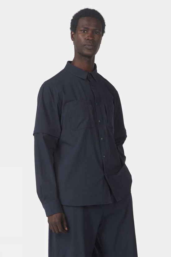 Ayacucho Mens Trailblazer Travel Shirt Navy