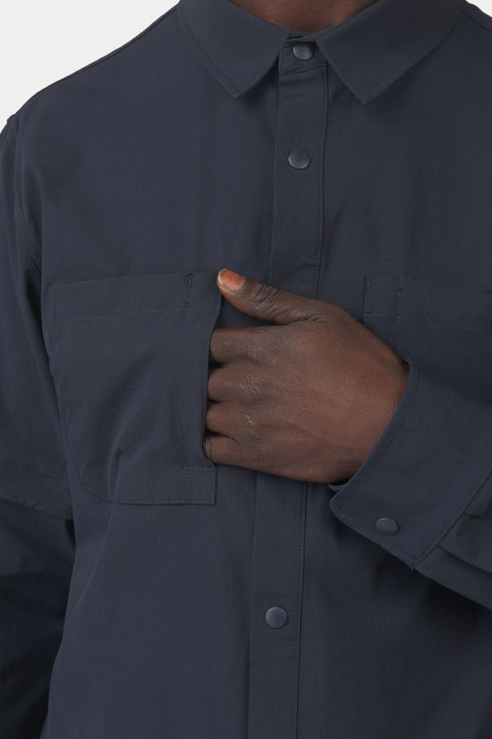 Ayacucho Mens Trailblazer Travel Shirt Navy