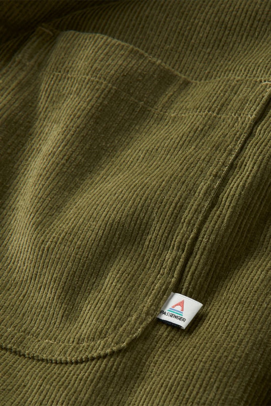 Passenger Mens Kodiak Cord Overshirt Khaki