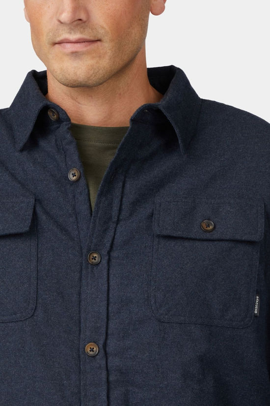 Ayacucho Mens Blanford Flannel Padded Shirt Navy
