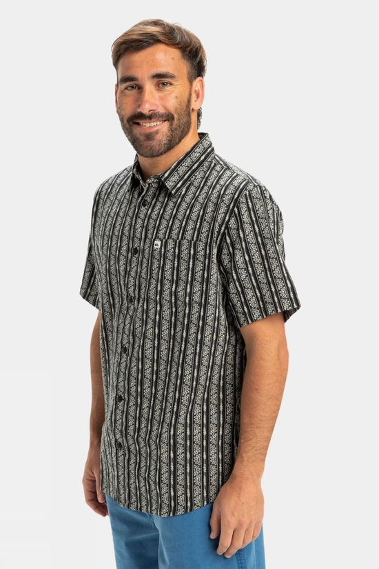 Quiksilver Mens Street Way Short Sleeve Shirt Black Street Way