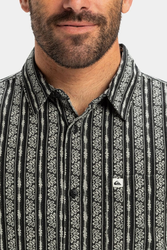 Quiksilver Mens Street Way Short Sleeve Shirt Black Street Way