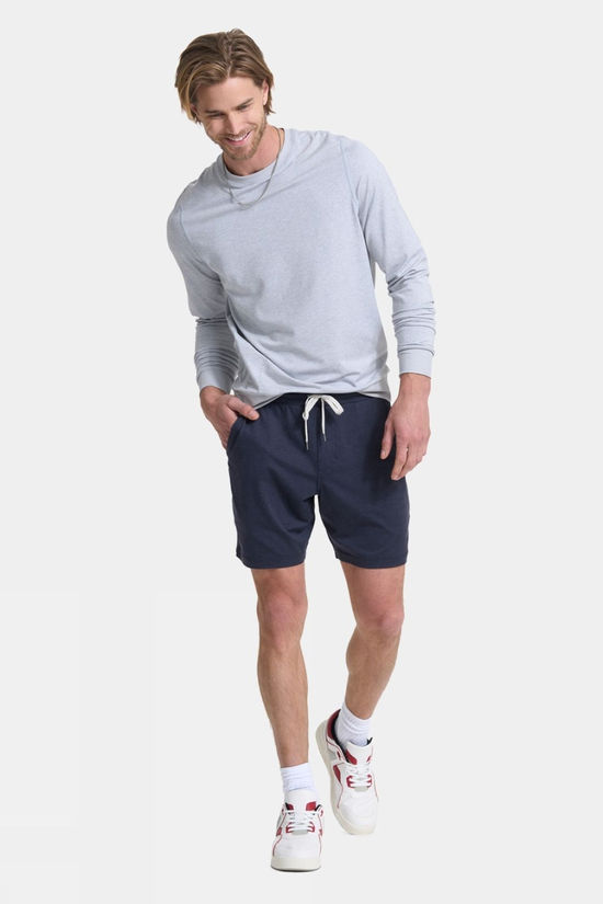 Vuori Mens Ponto Performance Crew Sweater Platinum Heather