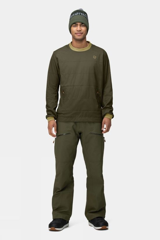 Norrona Mens Tamok Alpha90 Crewneck Top Rosin