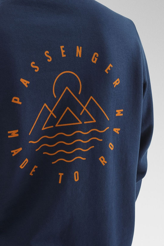 Passenger Mens Escapism Sweatshirt Rich Navy