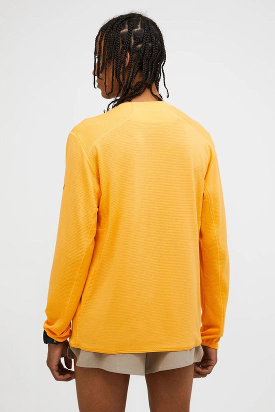 Peak Performance Mens Freelight Polartec Grid Fleece Top Blazing Orange