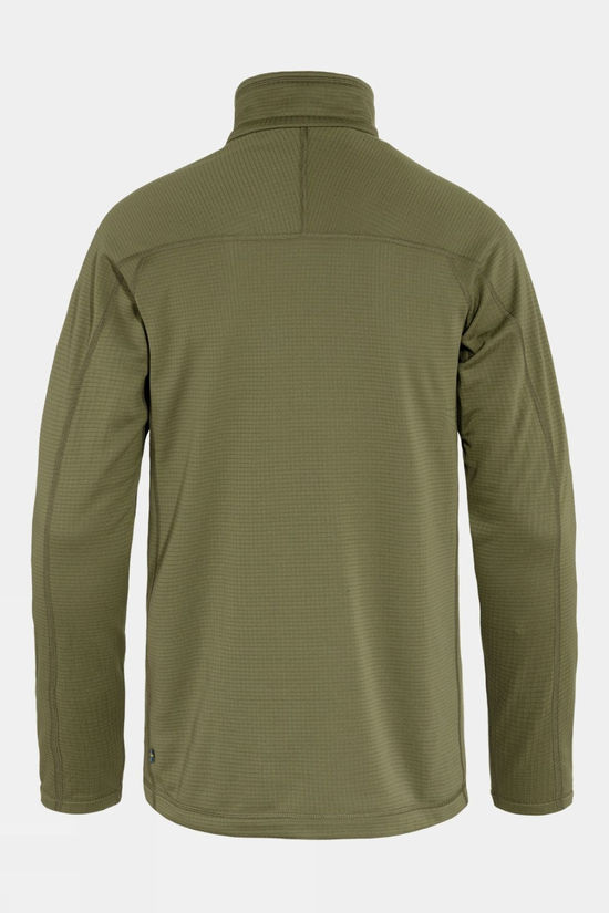 Fjallraven Mens Abisko Lite Half Zip Fleece  Green