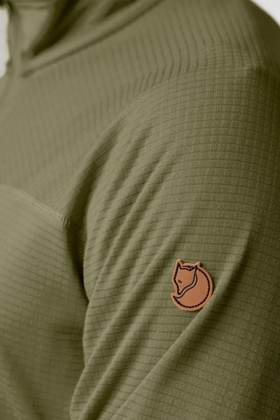 Fjallraven Mens Abisko Lite Half Zip Fleece  Green