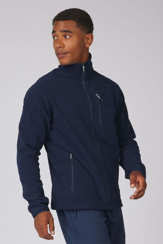 Ayacucho Mens Divis Structured Full Zip Fleece Navy