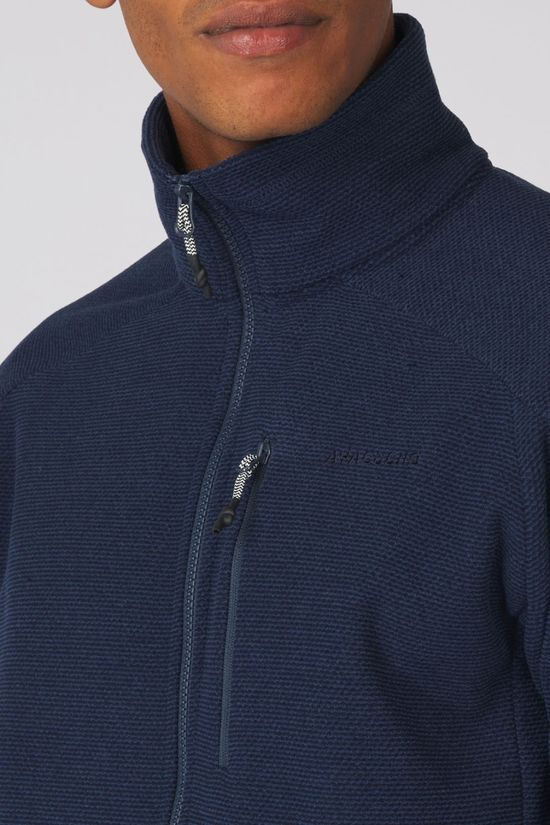 Ayacucho Mens Divis Structured Full Zip Fleece Navy