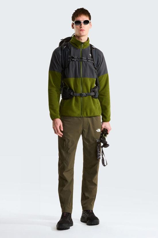 The North Face Mens Glacier Heavyweight Full Zip Fleece Jacket Woodland Green/Asphalt