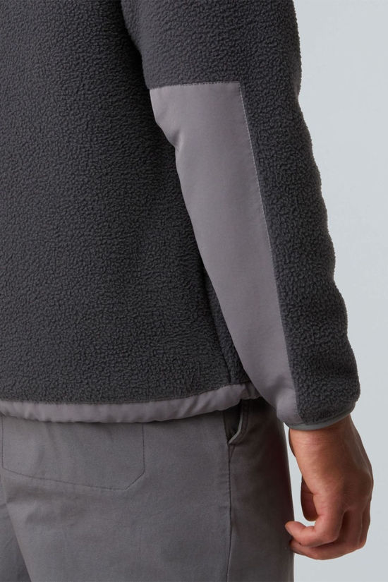 The North Face Mens Yumiori Off Peak Full Zip Fleece Jacket Asphalt Grey/Smoked Pea