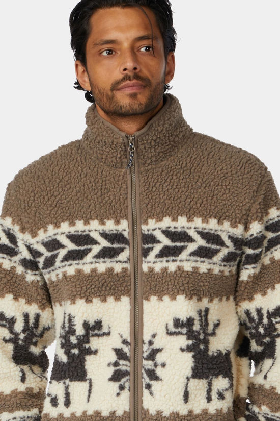 Ayacucho Mens Cowichan Full Zip Fleece Kelp