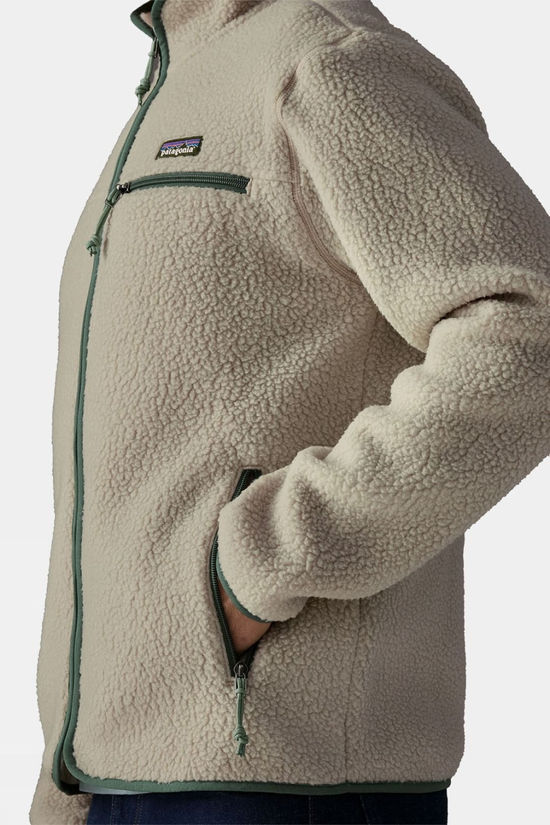 Patagonia Mens Retro Pile Fleece Jacket Pelican W/Canopy Green