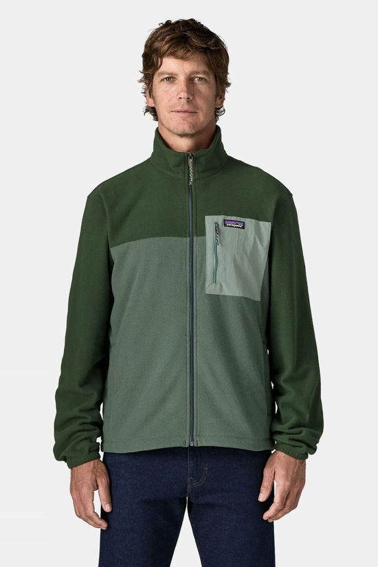 Patagonia Mens Micro D Patch Pocket Fleece Jacket Canopy Green