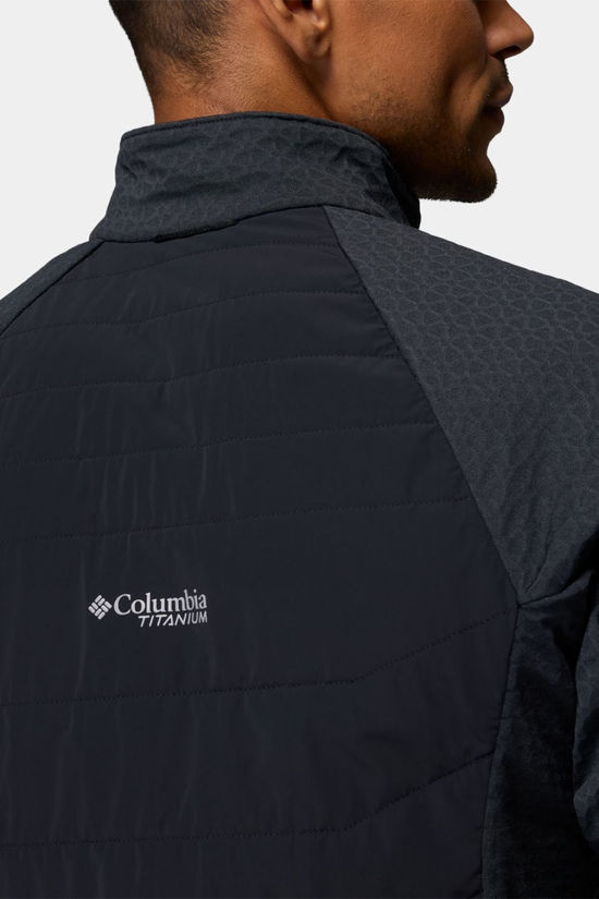 Columbia Mens Arctic Crest II Hybrid Full Zip Fleece Jacket Black