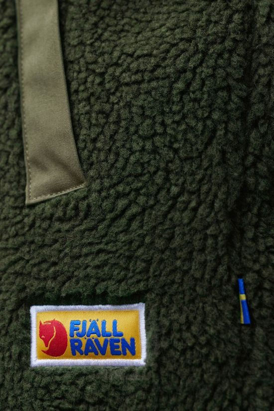 Fjallraven Mens Vardag Pile Fleece Jacket  Deep Forest-Laurel Green