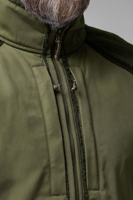Fjallraven Mens Vardag Pile Fleece Jacket  Deep Forest-Laurel Green