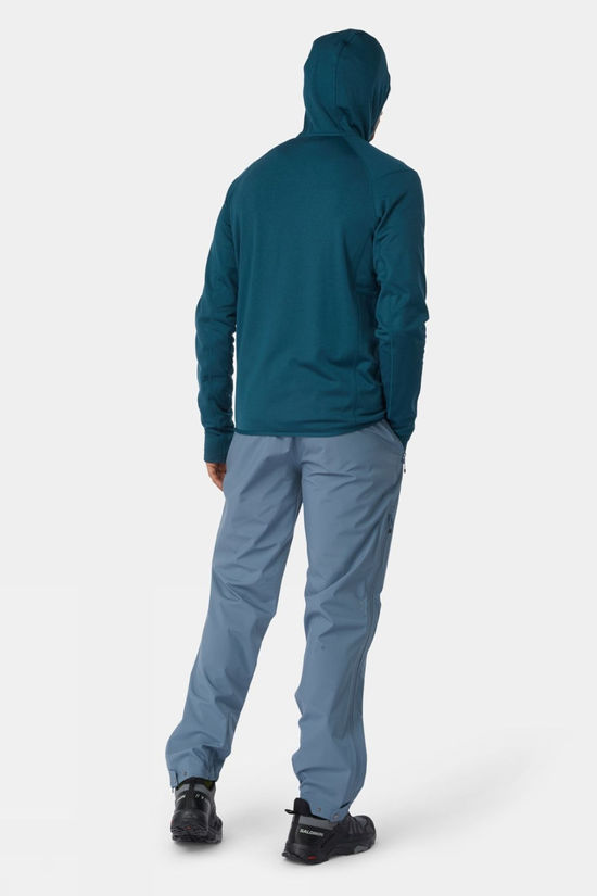 Ayacucho Mens Mountain Midlayer Full Zip Hoodie II Mediteranea Melange
