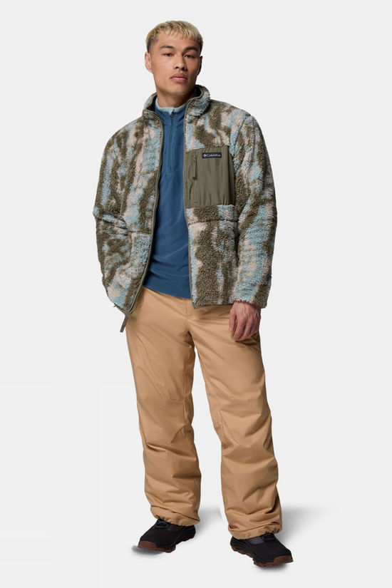 Columbia Mens Winter Pass Reversible Fleece Jacket Stone Green, Traks