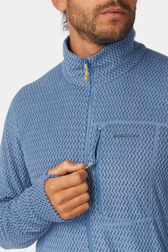 Ayacucho Mens Lightweight Mountain Full Zip Fleece Moonlight Blue