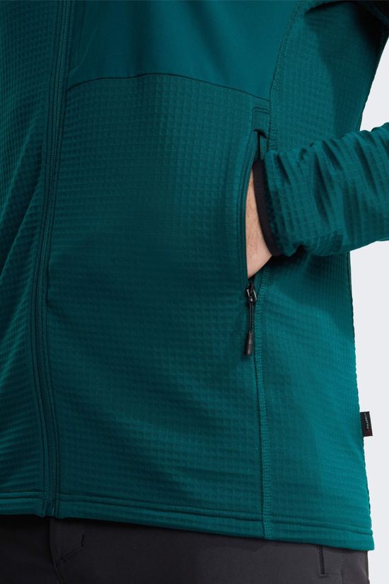 The North Face Mens Stormgap Power Grid Fleece Jacket  Pacific Teal-Tnf Black
