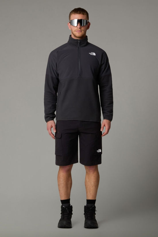 The North Face Mens Glacier Heavyweight Half Zip Fleece  Asphltgy/Asphltgy/Tnfbl