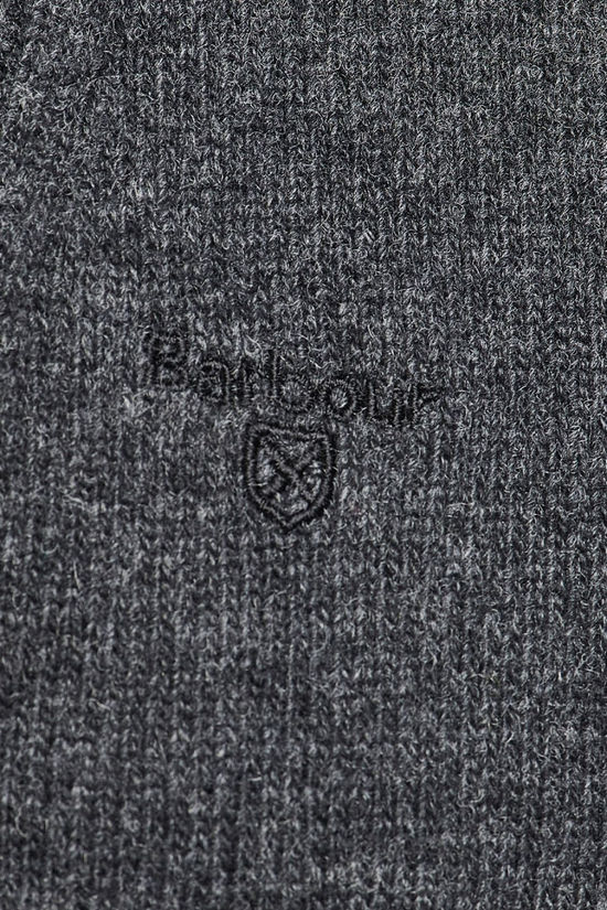 Barbour Mens Essential Half Zip Jumper Charcoal