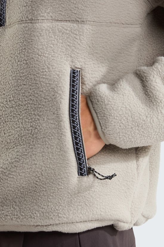 The North Face Mens Fleeski Quarter Pullover Fleece Stone Slab