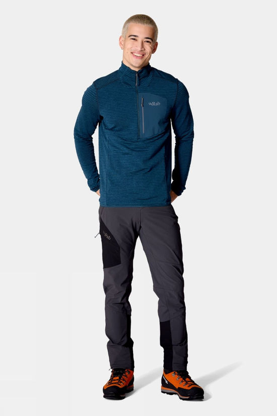 Rab Mens Ascendor Light Pull-On Fleece Tempest Blue