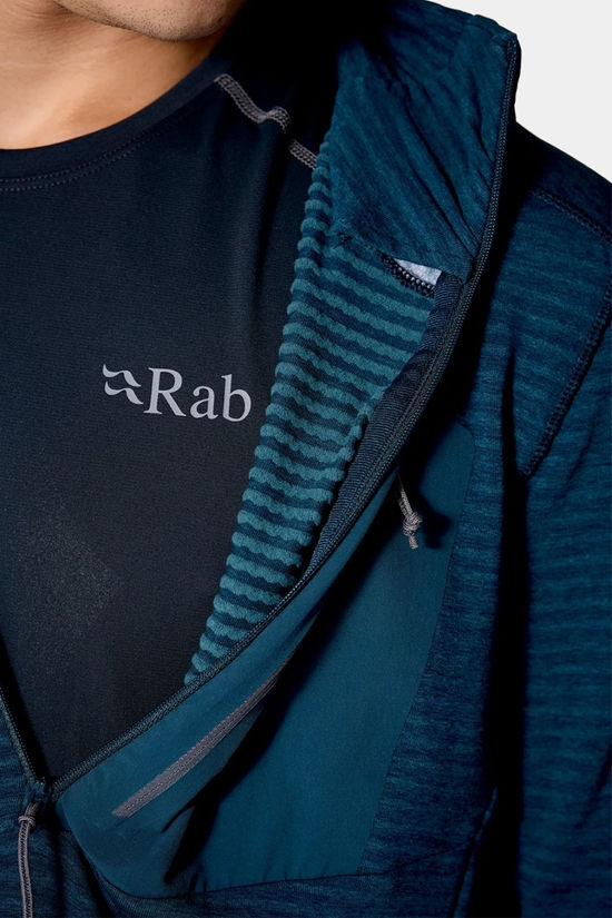 Rab Mens Ascendor Light Pull-On Fleece Tempest Blue