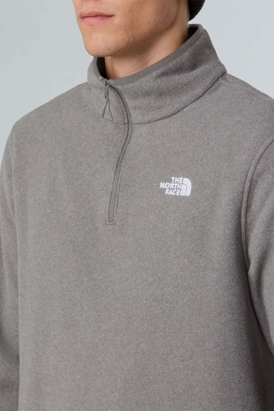 The North Face Mens Glacier Quarter Zip Fleece  Tnf Mid Grey Heather