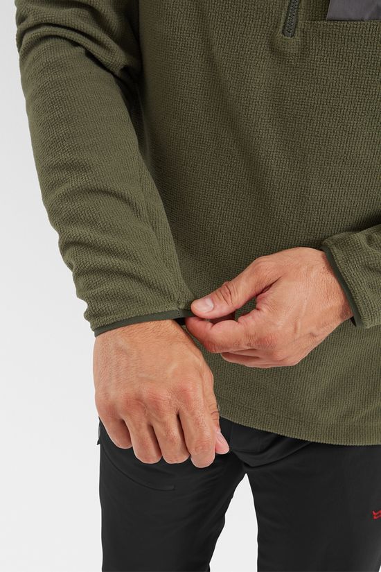 Rab Mens Tecton 2.0 Pull On Fleece Army