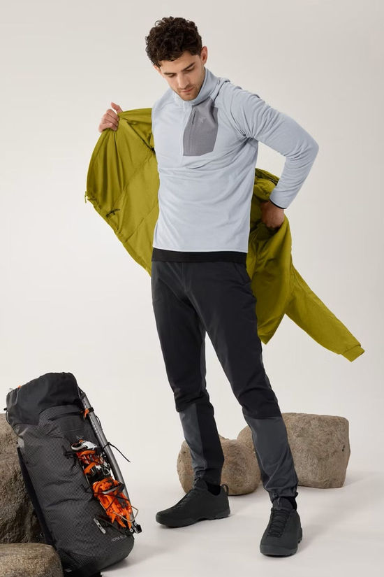 Arc'teryx Mens Delta Half Zip Fleece  Solitude/Void